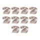 thumbnail image 1 of 10 anillos de servilleta con forma de hoja, decorativos y de moda, para fiestas. Plata, 1 of 9
