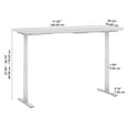 thumbnail image 2 of BBF Move 60 Series 72W x 30D Electric Height Adjustable Standing Desk, 2 of 7