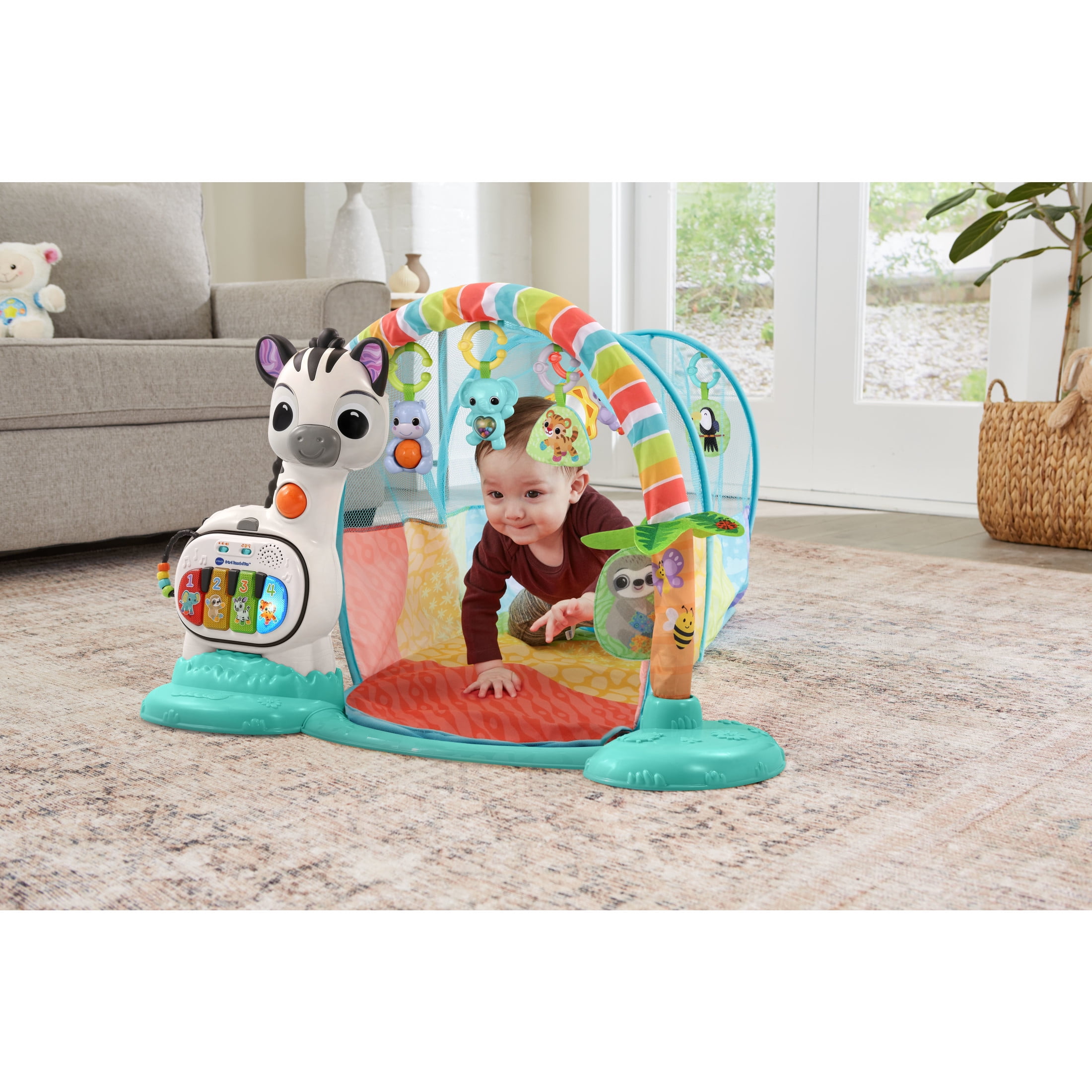 VTech Baby 6-in-1 Tunnel of Fun Plush, Plastic with Accessories, Baby and Toddler Toys