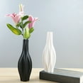 thumbnail image 3 of 1Pc Simplicity Ceramic Vase Creative Flower Vase Container European Style Household Decoration White Size L, 3 of 6