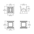 thumbnail image 6 of Mayne Fairfield 20x20" Square Traditional Plastic Planter in Graphite Gray, 6 of 6