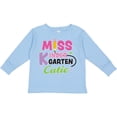 thumbnail image 3 of Inktastic Miss Kindergarten Cutie with Pencil and Stars Girls Long Sleeve Toddler T-Shirt, 3 of 5