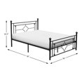 thumbnail image 3 of Bevelle Black Metal Frame Full Platform Bed, 3 of 4