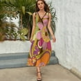 thumbnail image 5 of Nostalgic Vintage Floral Sleeveless Dress Female Clothing Dress Women Summer 2025 Dress, 5 of 7