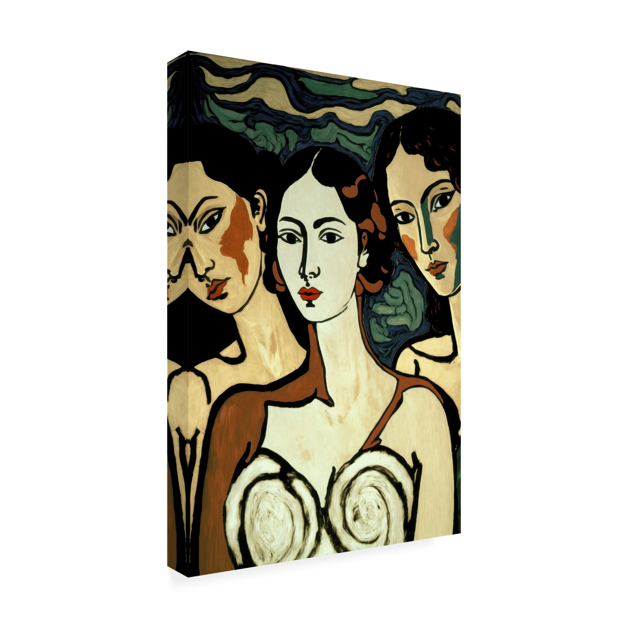 Canvas Wall Art - Treechild 'The Soul Sisters' Wall Art for Living Room, Bedroom, or Office D?cor by Trademark Fine Art - 16 x 24 Inches