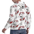 thumbnail image 6 of Rateoe Koi Fish Pattern Mens Hoodie, Pullover Hooded Sweatshirt, Kangaroo Pocket Hoodie Ideal for Daily Wear, Travel and Home-Large, 6 of 7