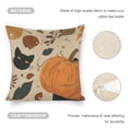 thumbnail image 4 of Halloween pumpkin Linen toss pillowcase decoration pillowcase gifting preferred 18x18 inch cushion cover 4 sets sofa pillowcase sofa bedroom living room car, 4 of 8