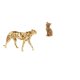 thumbnail image 1 of Escultura De Gato Guepardo Dorado, Centro De Mesa Decorativo, Adorno De Resina Para Oficina, Entrada Del Hogar, Estantería, Sala De Estar, Dormitorio., 1 of 8