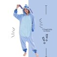 thumbnail image 4 of Pijama VEULENT para adulto, unisex, disfraz de animal, puntada azul, 4 of 5