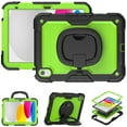 thumbnail image 2 of Feishell for iPad 10th Gen 10.9" 2022 Rugged Cover with 360 Rotatable Folding Handle Grip Adjustable Viewing Angle Kickstand Pencil Holder,Shockproof Hybrid 3-Layers Multi-Functional Case Cover,B, 2 of 8