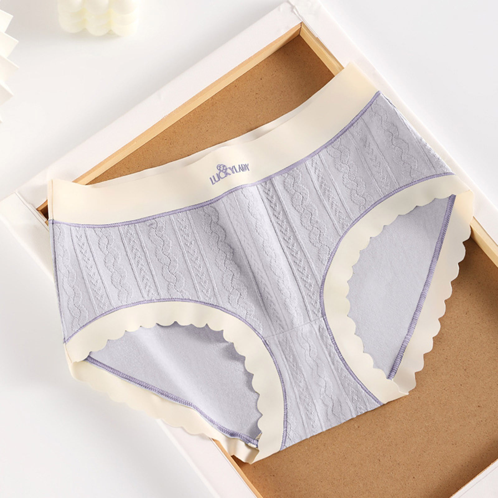 eczipvz Cotton Underwear for Women Waist Of Pure Cotton Underwear Women  Comfortable Breathable Bottom Fork Girls Briefs B,5XL
