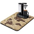 thumbnail image 1 of Coffee Bar Mat Accessories for Countertop Super Absorbent Anti-Slip Silicone Flower Dish Drying Mats for Kitchen Counter Draining Pad Decor Gift Fit Coffee Maker Coffee Pot Espresso Machine 24inx18in, 1 of 5