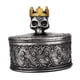 thumbnail image 4 of Pequeño mini organizador de joyas Mini Caja De Organización De Joyas Cráneo Anillos Collar Magideal Pequeño mini organizador de joyas, 4 of 7