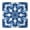 Indigo Tie Dye, variant on Indigo Tie Dye Snowflake Square Fitted Tablecloth with Elastic Edge,Square Table Cover,Washable Elastic Table Cover for Home Kitchen Party Decor 34"x34"