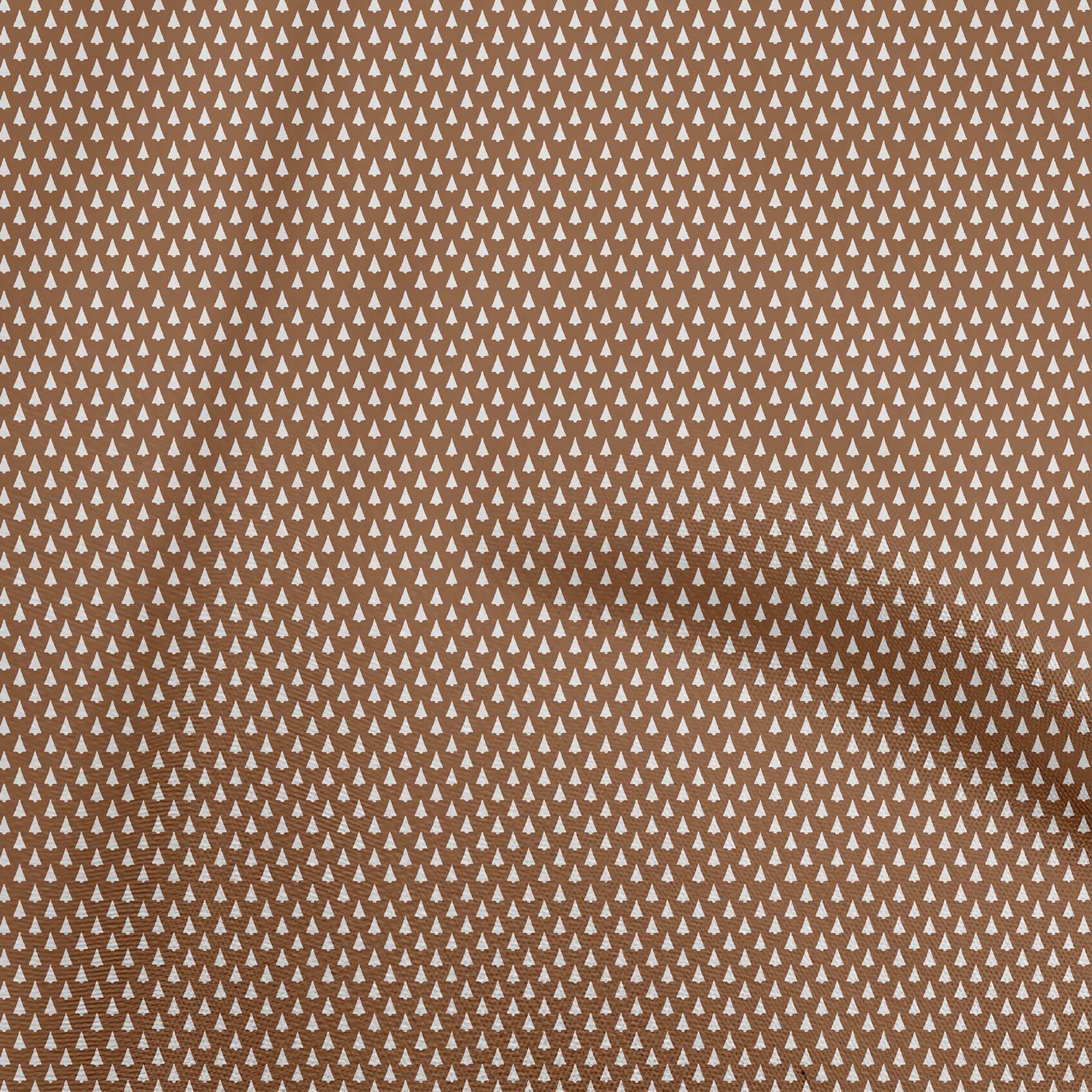 oneOone Cotton Poplin Twill Brown Fabric Christmas Sewing Craft Projects Fabric Prints By Yard 56 Inch Wide