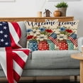 thumbnail image 5 of Luxcidy 4th of July Pillow Covers 18x18 Inch, Independence Day Fourth of July Floral Throw Pillow Covers, America USA Holiday Pillow Case Independence Memorial Day Decorations for Home Sofa Couch, 5 of 6