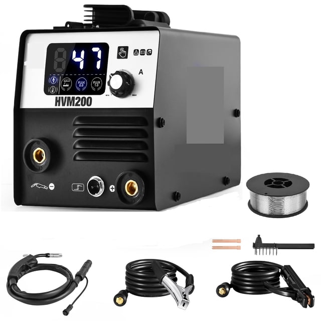 2 In1 Semi-Automatic Mig Welding ,Machine Inverter Welder Synergy Tool,Non Gas For Gasless Iron Soldering , Mild Steel