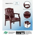 thumbnail image 3 of Boss Office Products Traditional Guest Chair, Burgundy, 3 of 11