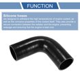 thumbnail image 4 of Unique Bargains 1 Pcs 60mm 2.36" ID 150mm 5.91" Length 90 Degrees Black Car Silicone Hose Coolant Hose Universal, 4 of 7