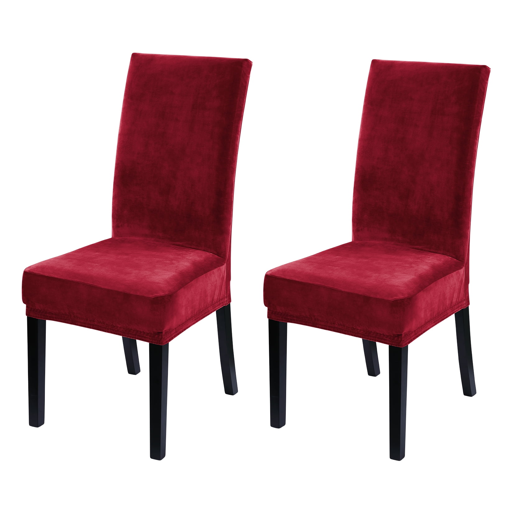 Velvet Dining Chair Covers Set of 6, Soft Stretch Velvet Chair Covers