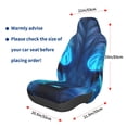 thumbnail image 3 of Balery Futuristic Blue Light Wolf Pattern Car Seat Cover - Soft & Breathable Front Premium Covers with Non-Slip Protector Fits Most Automotive, Vans, SUVs, Trucks - 1 Unit, 3 of 5