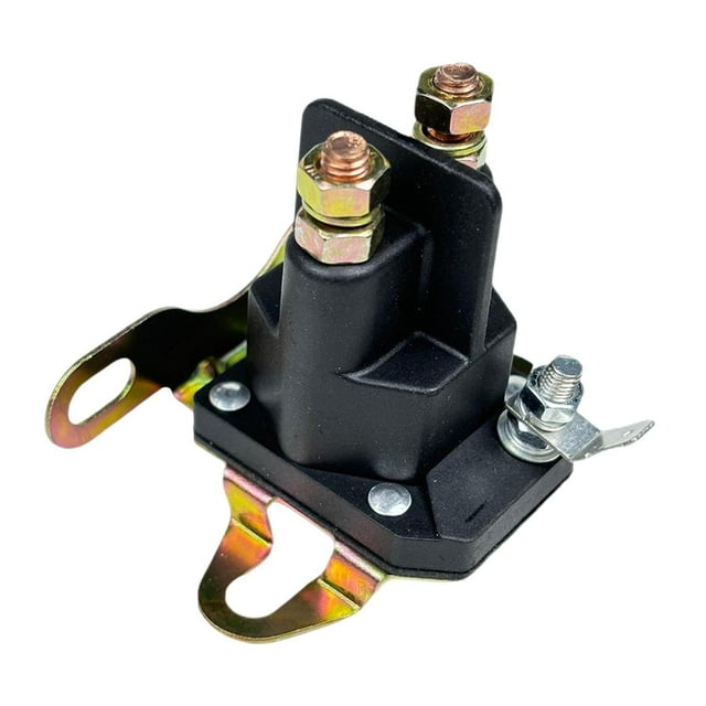 Solenoide de arranque del cortacésped,Reemplazo de solenoides de arranque de 12V,Interruptor de relé alto rendimiento,Accesorios de cortacésped de instalación fácil,Profesional solenoide
