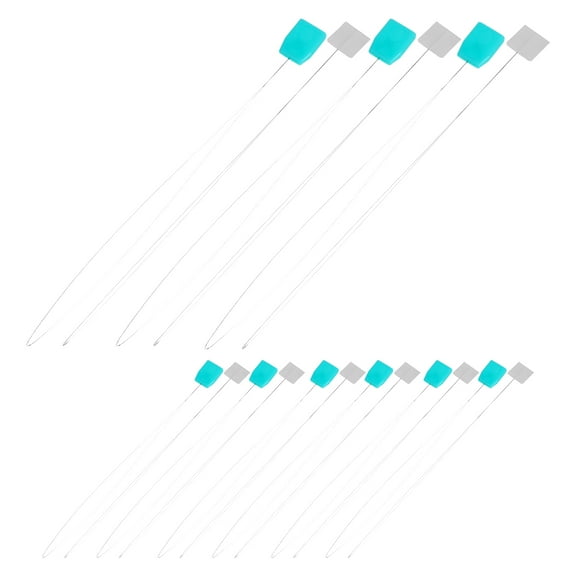 OFFIGAM 20Pcs Long Punch Needle Threader in Assorted Colors for Precise Threading in Sewing Crafts