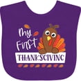 thumbnail image 3 of Inktastic My 1st Thanksgiving Cute Turkey Boys or Girls Baby Bib, 3 of 4