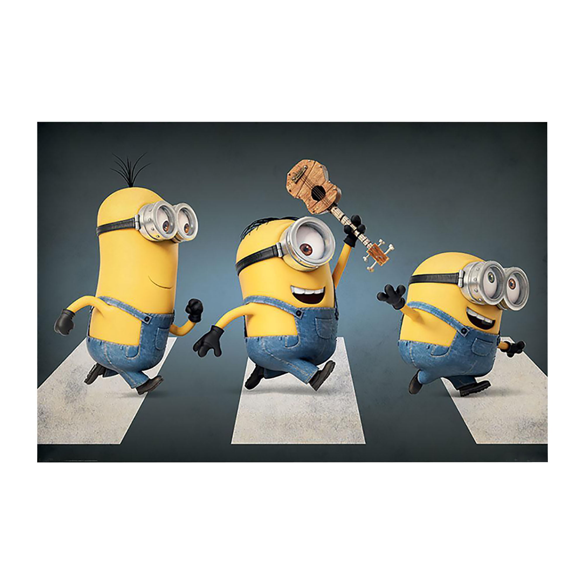 DESPICABLE ME ~ MINIONS ABBEY ROAD ~ 24x36 CARTOON POSTER 