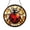 Acrylic 3.5 Inch, variant on Insect Theme Ladybug Stained Glass Round Suncatcher for Windows, Colorful Nature Home Accent