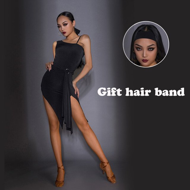 New Latin Dance Competition Dresses For Women Long Sleeved Loose Practice Clothes Chacha Tango Smaba Latin Dance Dress DQS8220 qym unisex