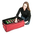 thumbnail image 4 of Santa's Bags Three Tray Ornament Storage Bag w/ Side Pockets, 4 of 7