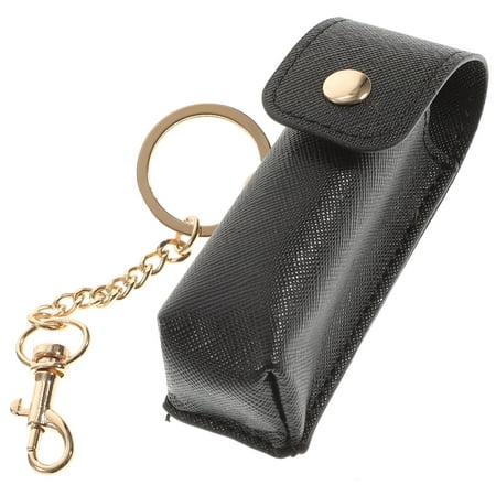 

HOMEMAXS 1pc Lipstick Keychain Holder Storage Bag Lip Balm Lip Pouch Bags for Women Girls(Black)