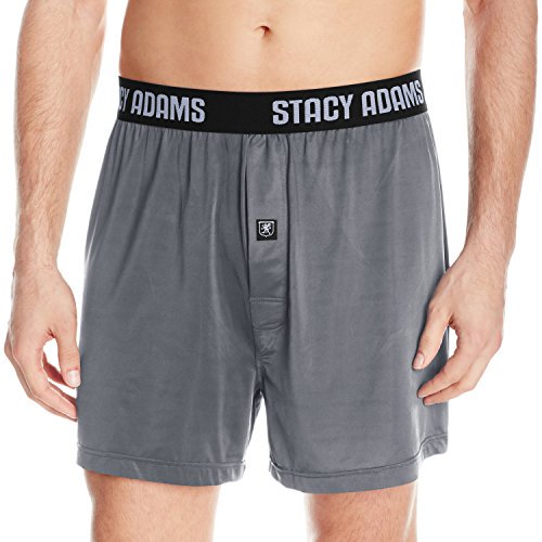 Stacy Adams Stacy Adams Men's Boxer Short, Gray, Large