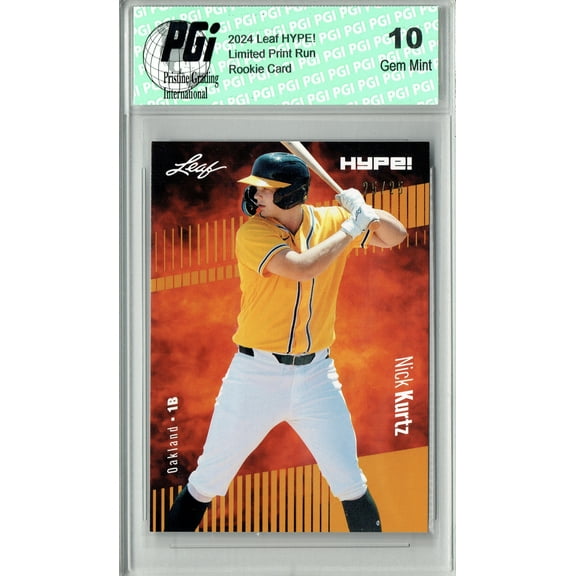 PGI 10 Nick Kurtz 2024 Leaf HYPE! #149 Gold SP Just 25 Made Rookie Card