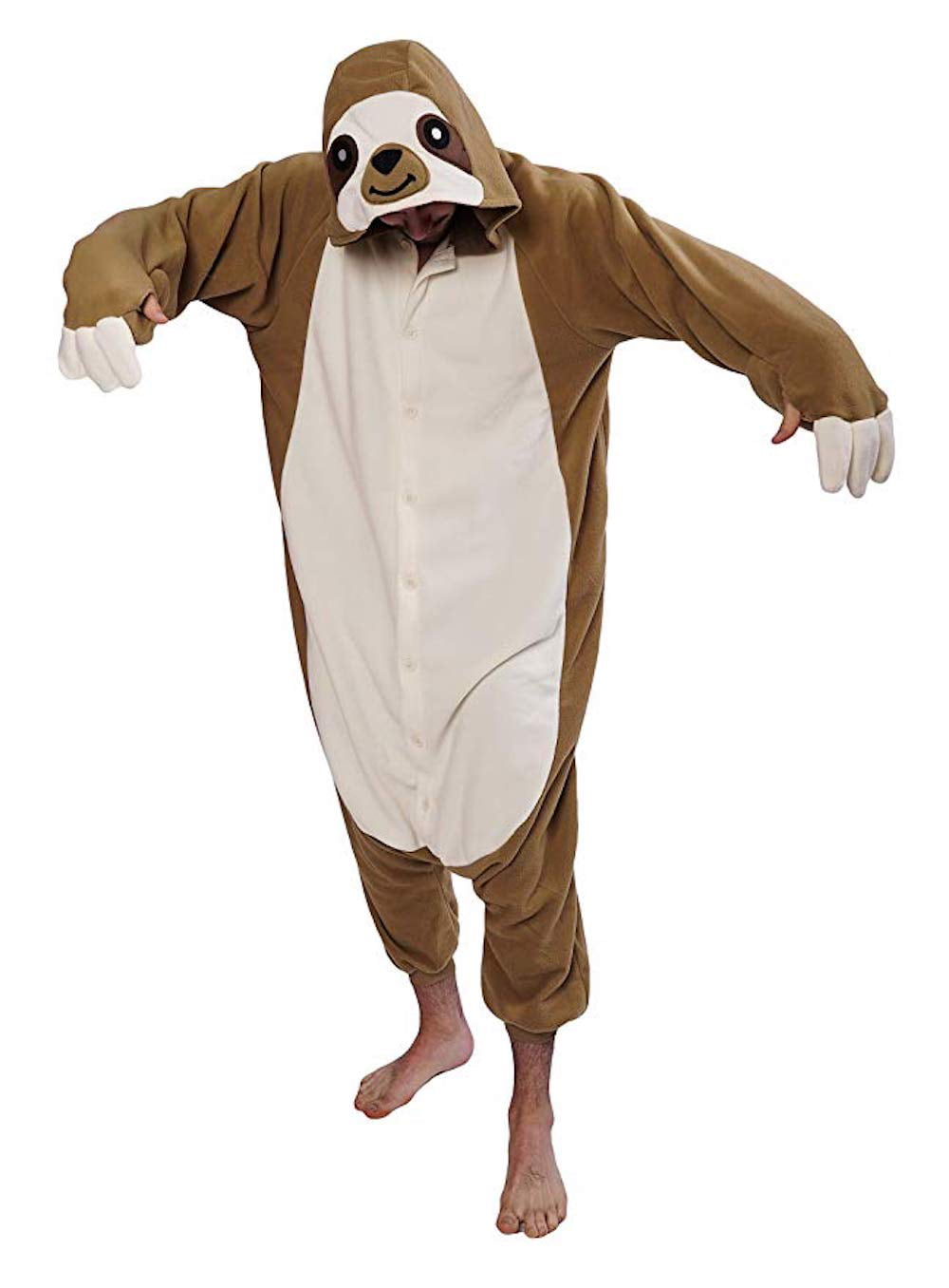  Fisyme Halloween Sloth Panda Adult Onesie Pajamas for