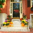 thumbnail image 3 of Letrero De Puerta Decoración De Halloween [Yue Xinghui] Propiedad Intelectual Procesada Letrero De Madera De Halloween Decoración De Puerta Número De Casa Colgante 1x Número De ANGGREK Pumpkin Hanging Signs, 3 of 6