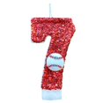 thumbnail image 1 of RYGRZJ Baseball Birthday Candles For Cake Decorations 0-9 Number Candle Baseball, 1 of 5