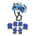 thumbnail image 2 of Casco para niños y almohadillas de protección de protección de patinaje de patinaje que absorbe el rodillo con pastillas de muñeca de codo de Azul, 2 of 8