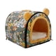 thumbnail image 4 of Cama para perros y gatos Caseta para perros Perrera semicerrada Nido para gatos de interior que se calienta solo Verde pequeño, 4 of 8