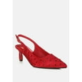 thumbnail image 6 of Dasavla Heart-Shaped Rhinestone Studded Slingbacks, 6 of 9