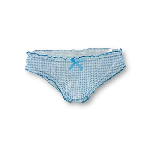Milanblocks Gingham Sheer Blue Coquette Panty-L