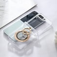 thumbnail image 7 of Allytechgroup Galaxy Z Flip 3 Case, Magnetic Cover with Magsafe Compatibility Wireless Charging Support Kickstand Ring Holder Shockproof Clear Back Cover Phone Case for Samsung Galaxy Z Flip3, Silver, 7 of 7