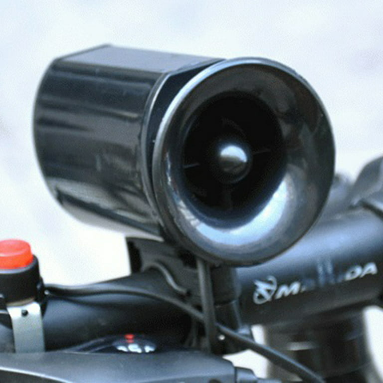 Buytra Bicycle Horn Electronic Black Speaker 6 Bike Bell Loud Sounds Ultra Siren  Alarm 