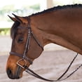 thumbnail image 5 of Joseph Sterling Pro Series Classic Hunter Bridle for Horses | Finest Sedgwick Leather | Comfort Plus Crown | Padded for Optimal Comfort | Color Havana | Size Cob, 5 of 5