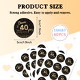 thumbnail image 2 of 5 Sheets Round Dot PVC Waterproof Decorative Sticker Labels Self Adhesive Car & Word Decals Number 232x175x0.2mm Sticker 50mm 12Pc/sheet, 2 of 7