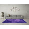 thumbnail image 3 of Ahgly Company Indoor Round Abstract Pink Modern Area Rugs, 5' Round, 3 of 4