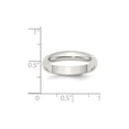 thumbnail image 2 of Sterling Silver 4mm Half-Round Wedding Band - Size 7.5, 2 of 2