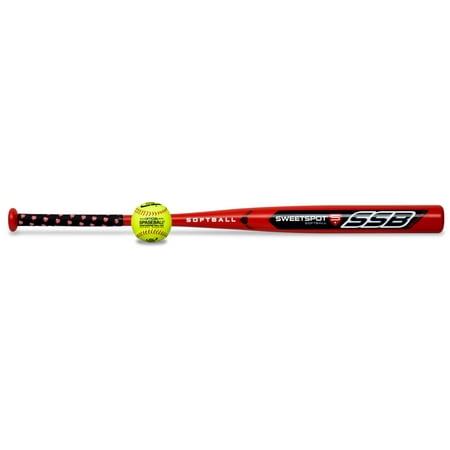 UPC: 0860001124873 | Sweetspot Softball Bat Senior 34 Spaseball Practice Combo
