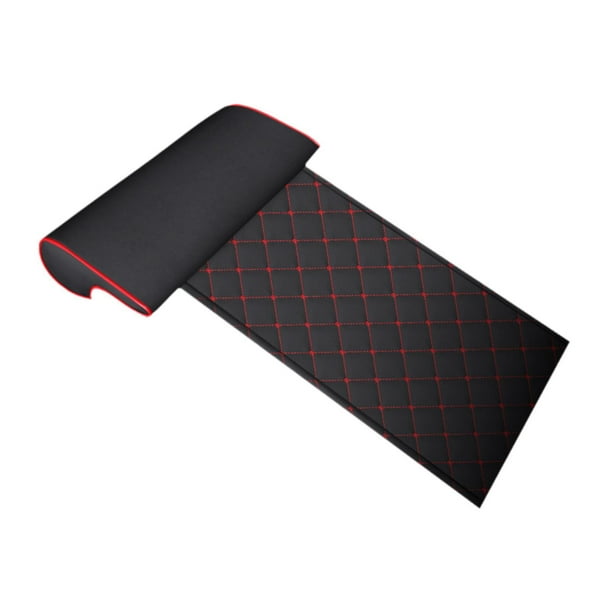 Almohadilla extensora para asiento de coche, almohadilla para asiento de coche, accesorios para automóviles, cojín de soporte para piernas Negro Rojo